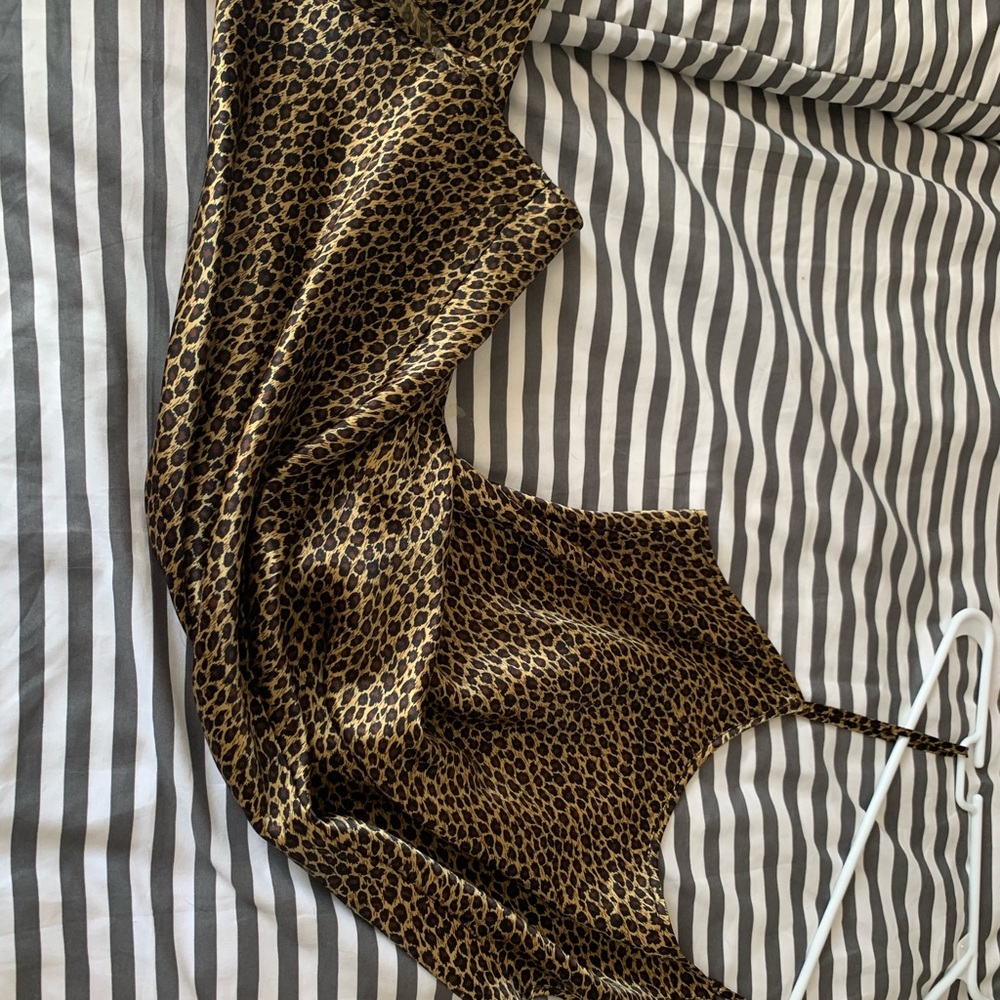 Leopard slip dress